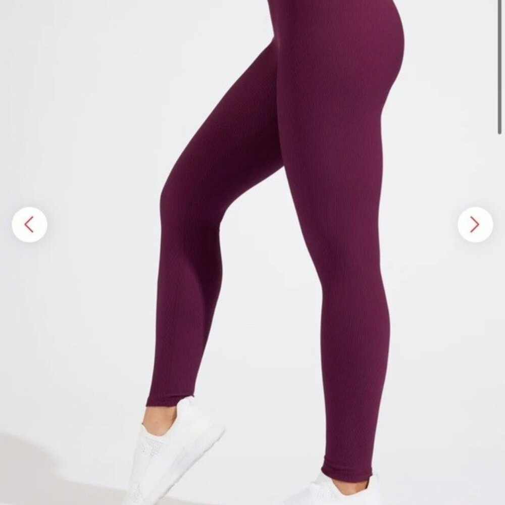 Buffbunny Material girl ribbed leggings -Med- Journey Collection- La Riena 2st